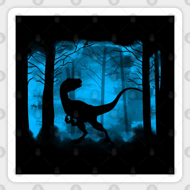 Raptor in the Woods Magnet by nickbeta